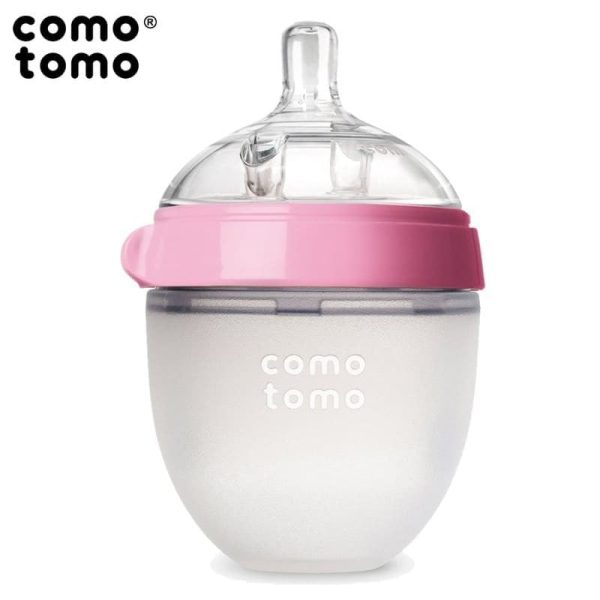 Antykolkowe butelki silikonowe 150 ml Pink 2 szt., Comotomo
