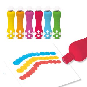 Markery stempelkowe dla maluchów 6 kolorów, Djeco