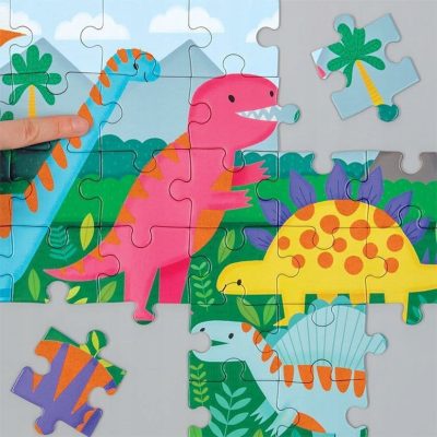 Puzzle sensoryczne Dinozaury 42 el., Mudpuppy