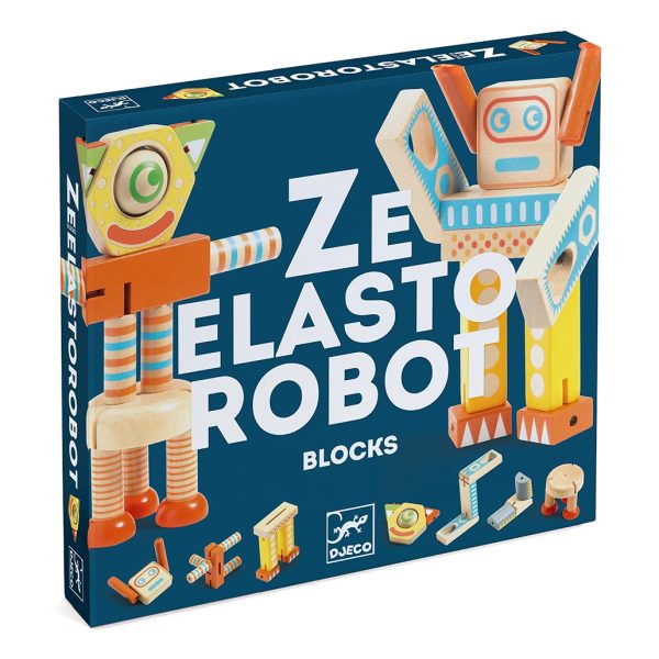 Zestaw konstrukcyjny robot elastyczne klocki Ze Elastorobot, Djeco