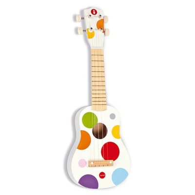 Ukulele drewniane, Janod gitara dla dziecka dzieci