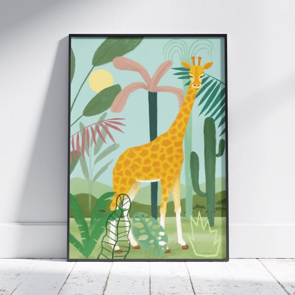 Plakat Żyrafa, Artyści dla dzieci
