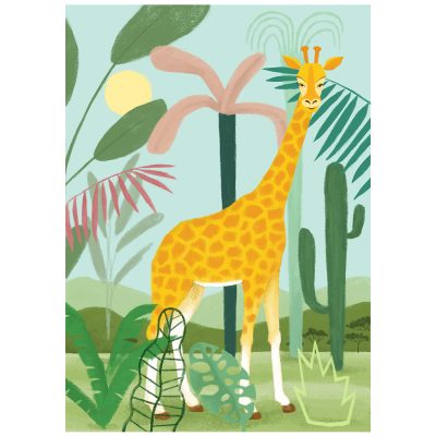 Plakat Żyrafa, Artyści dla dzieci